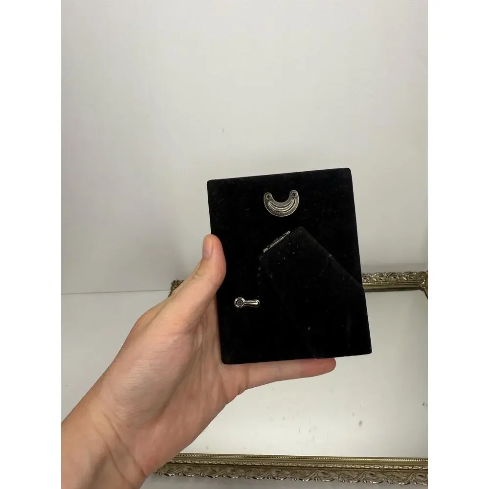 Vintage Small Silver Plated Embossed Photo Frame